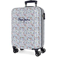 Los mejores  - Pepe Jeans Malila Maleta de cabina Azul 38x55x20 cms Rígida ABS Cierre TSA 34L 2-6Kgs 4 Ruedas dobles Equipaje de Mano